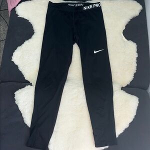 Nike Pro Kids Black Leggings